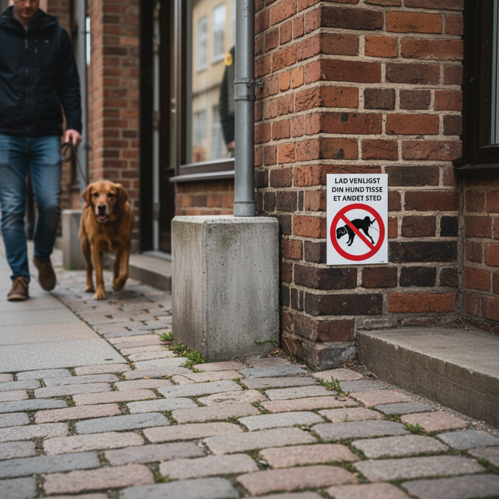 Lad venligst din hund tisse et andet sted skilt - Billede 6