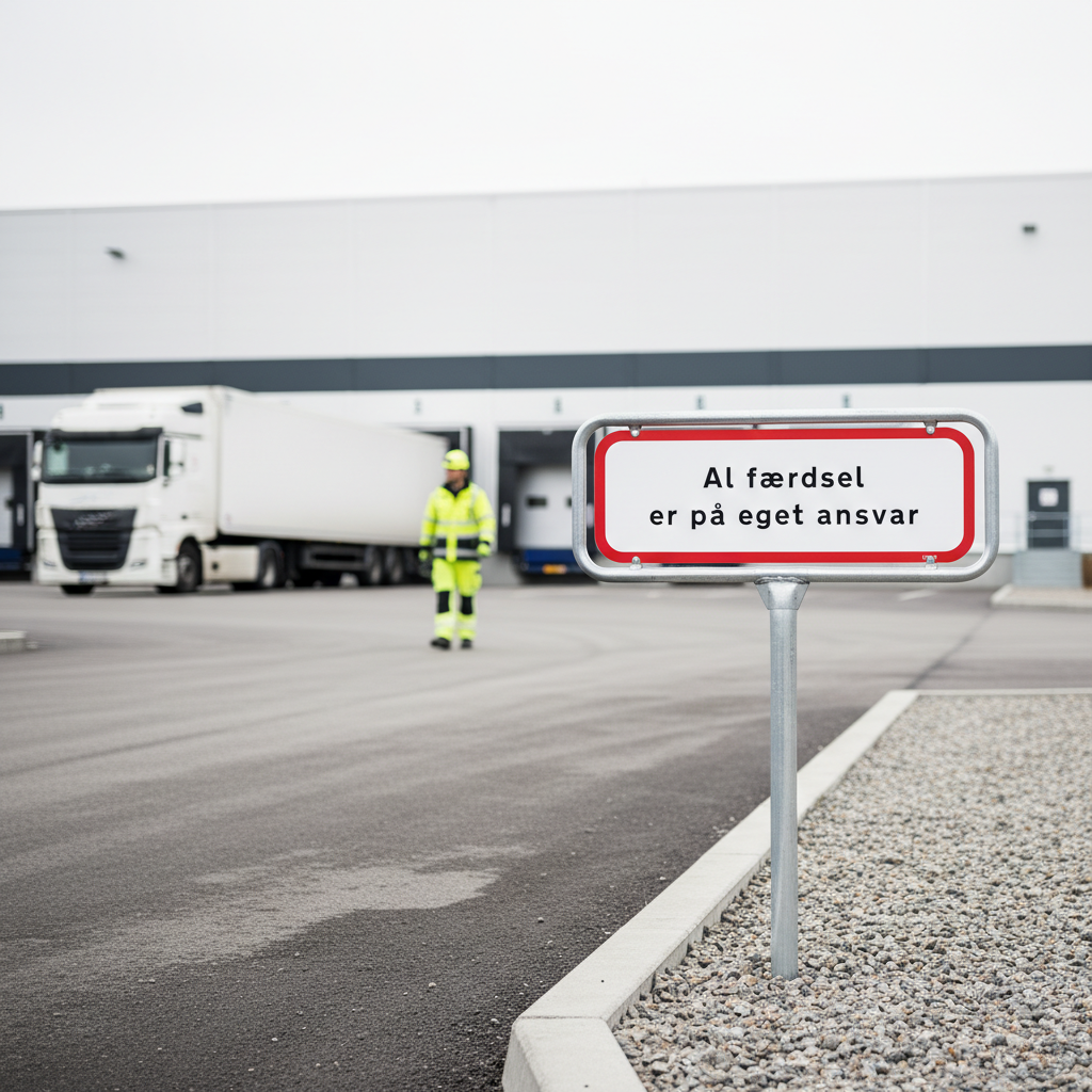 Al færdsel er på eget ansvar skilt - Billede 4