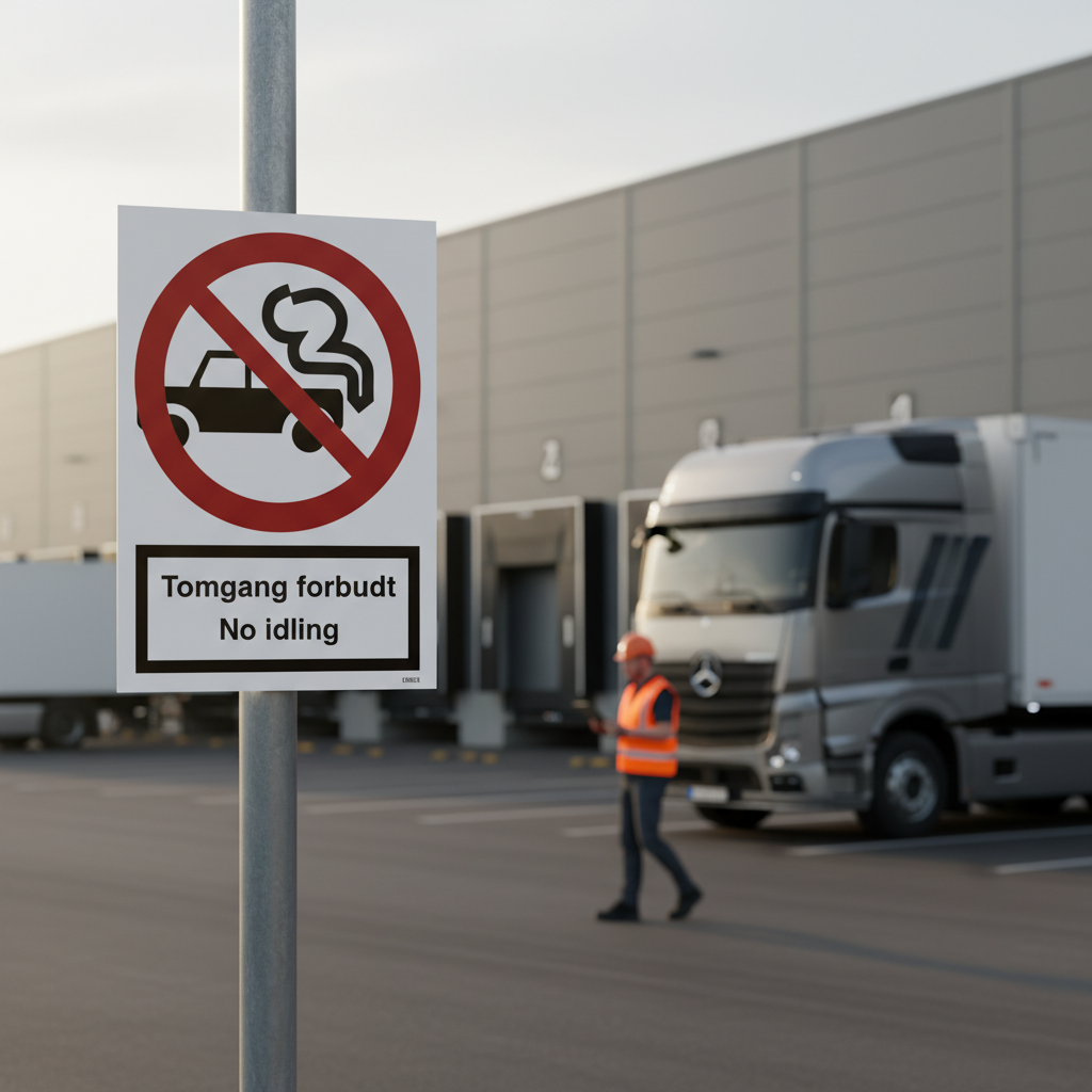 Tomgang forbudt da/eng skilt - Billede 4