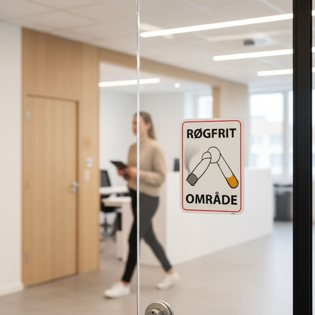 Røgfrit område skilt - Billede 2