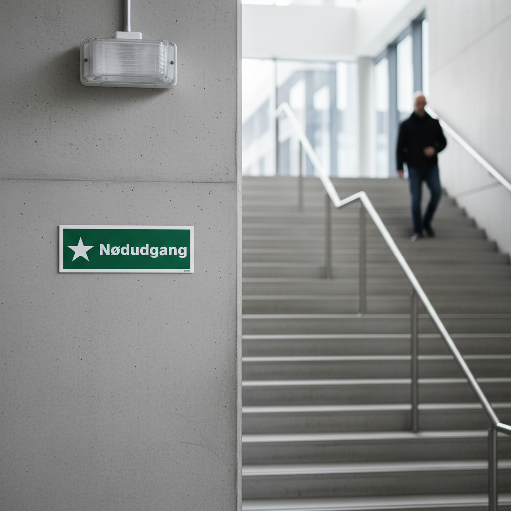 Nødudgang Skilt - Billede 4