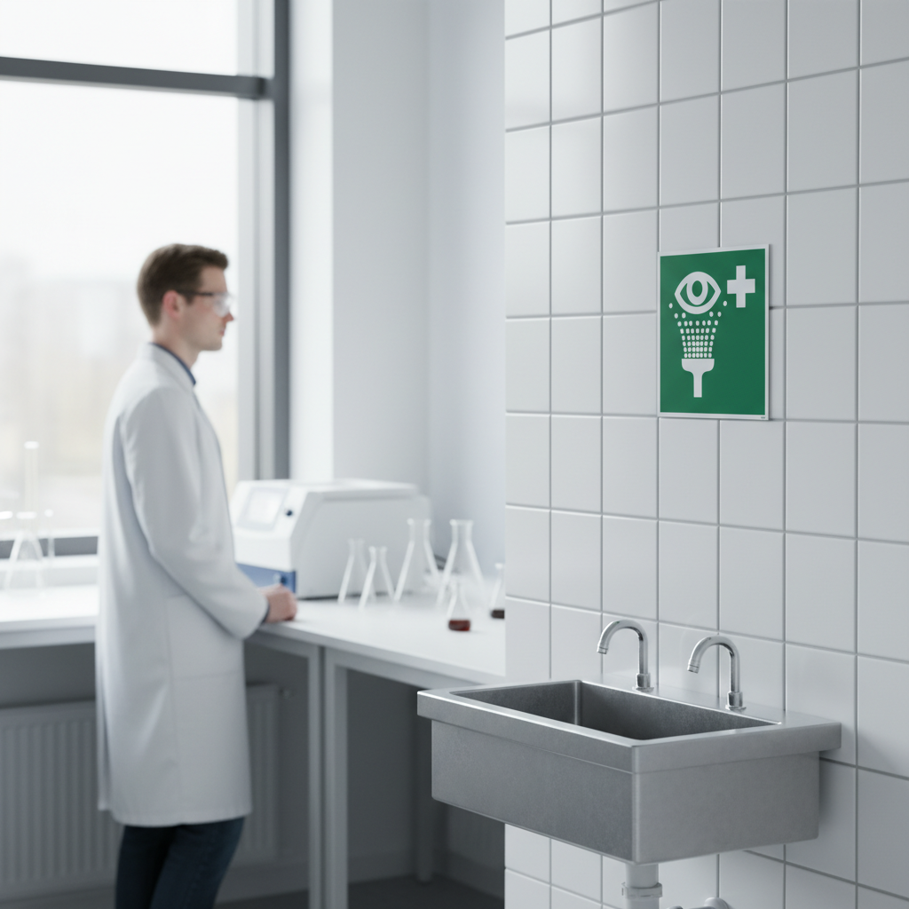 Øjenskylning skilt ISO E011 - Billede 2