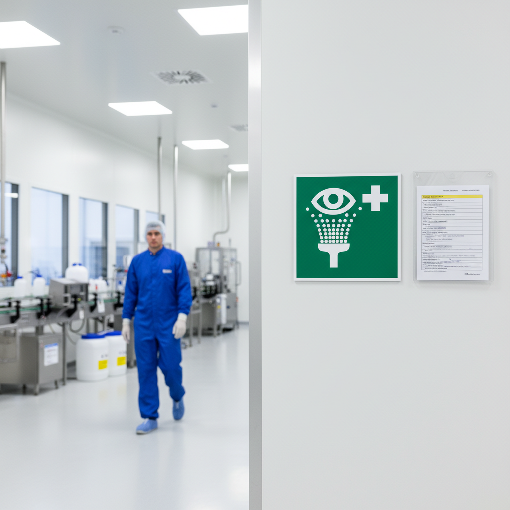 Øjenskylning skilt ISO E011 - Billede 3