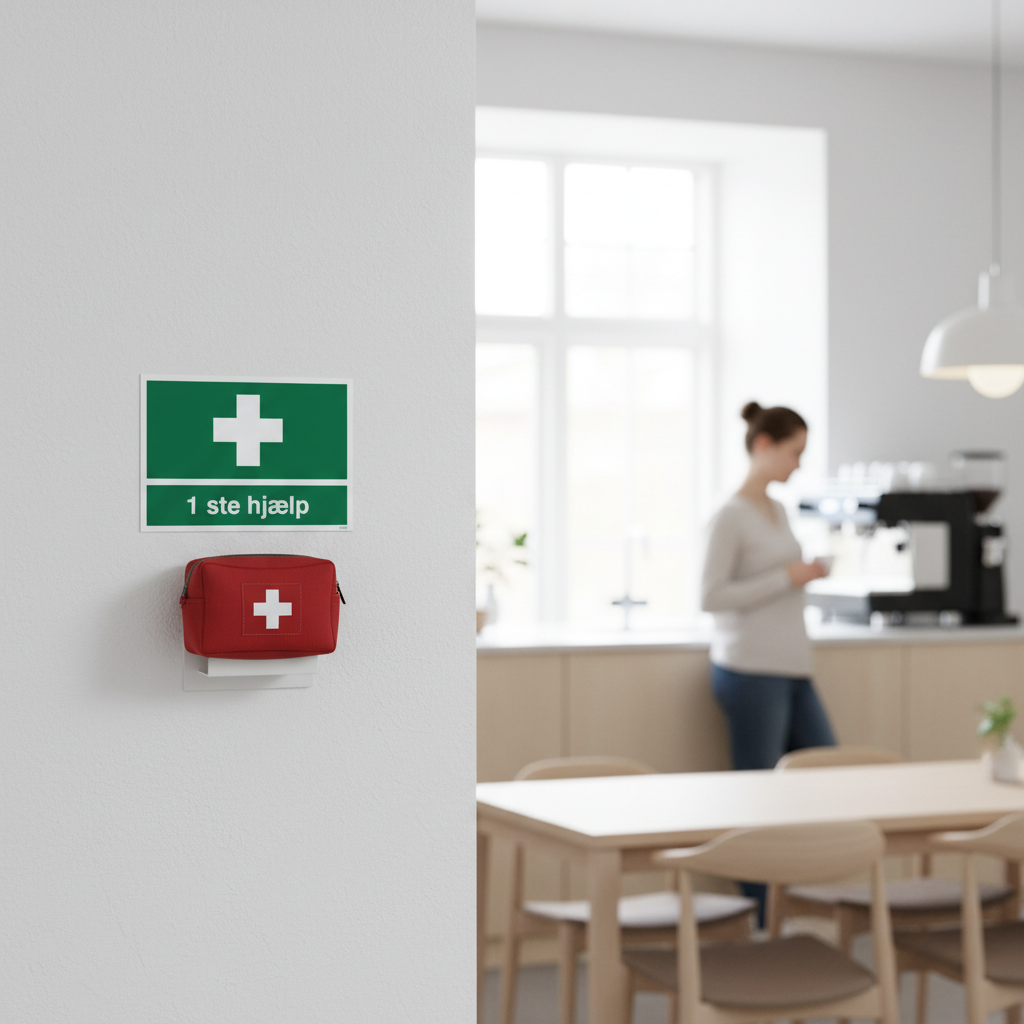 1 ste hjælp førstehjælps skilt - Billede 3
