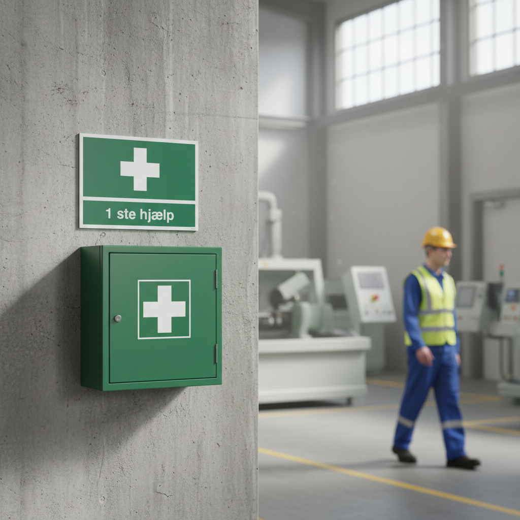 1 ste hjælp førstehjælps skilt - Billede 5