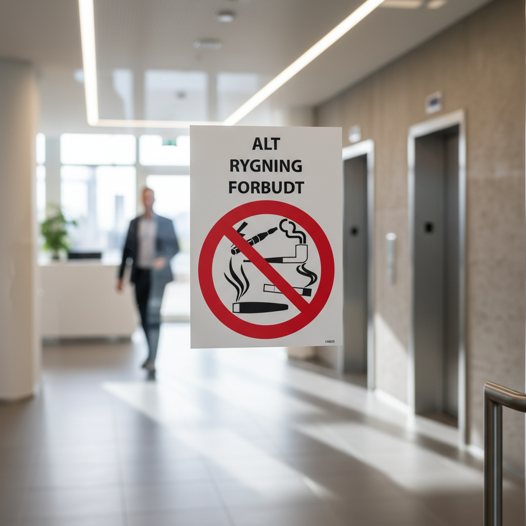 Al rygning forbudt skilt - Billede 4