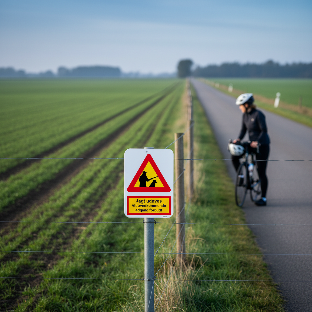 Jagt Udøves. Al uvedkommende adgang forbudt skilt - Billede 3