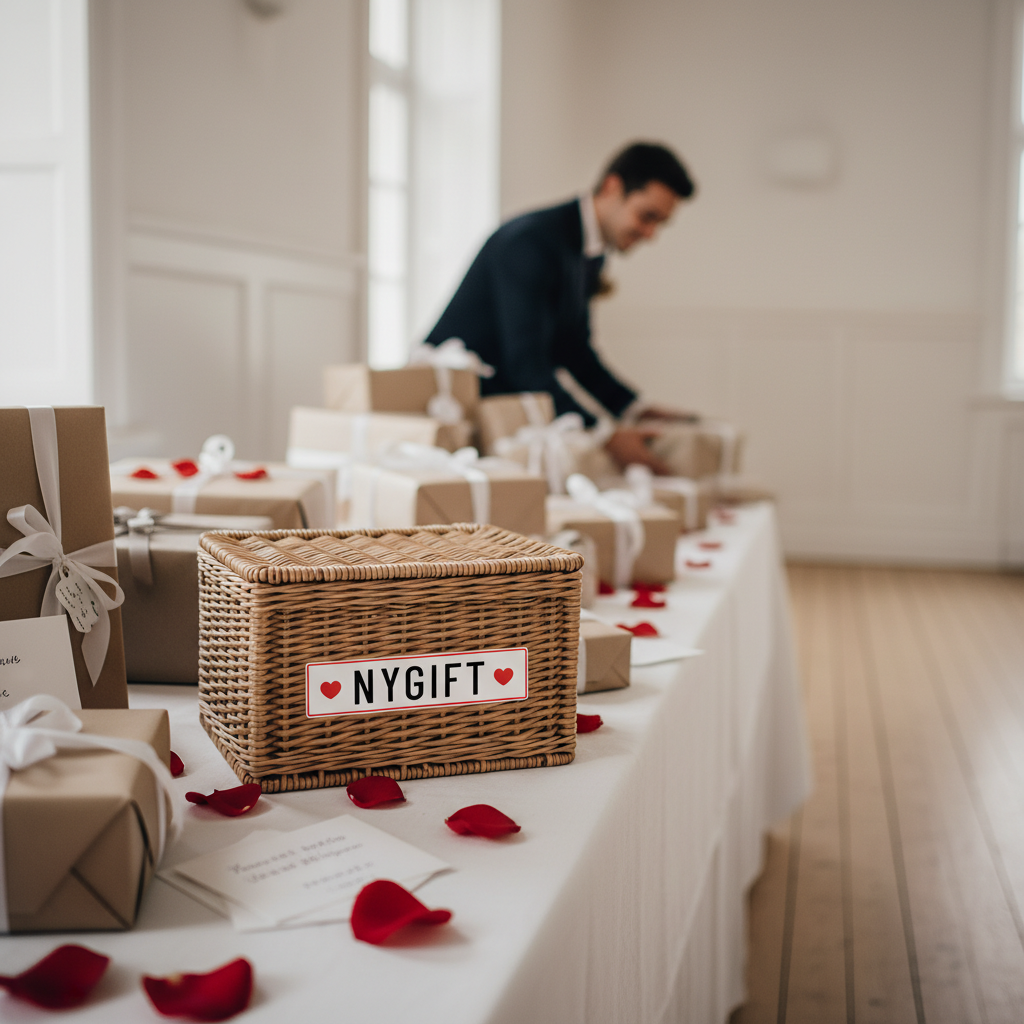 Nygift skilt - nummerplade med hjerter - Billede 4