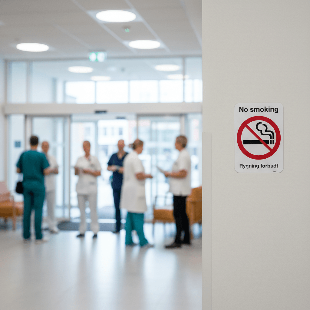 No smoking - Rygning forbudt skilt - Billede 3