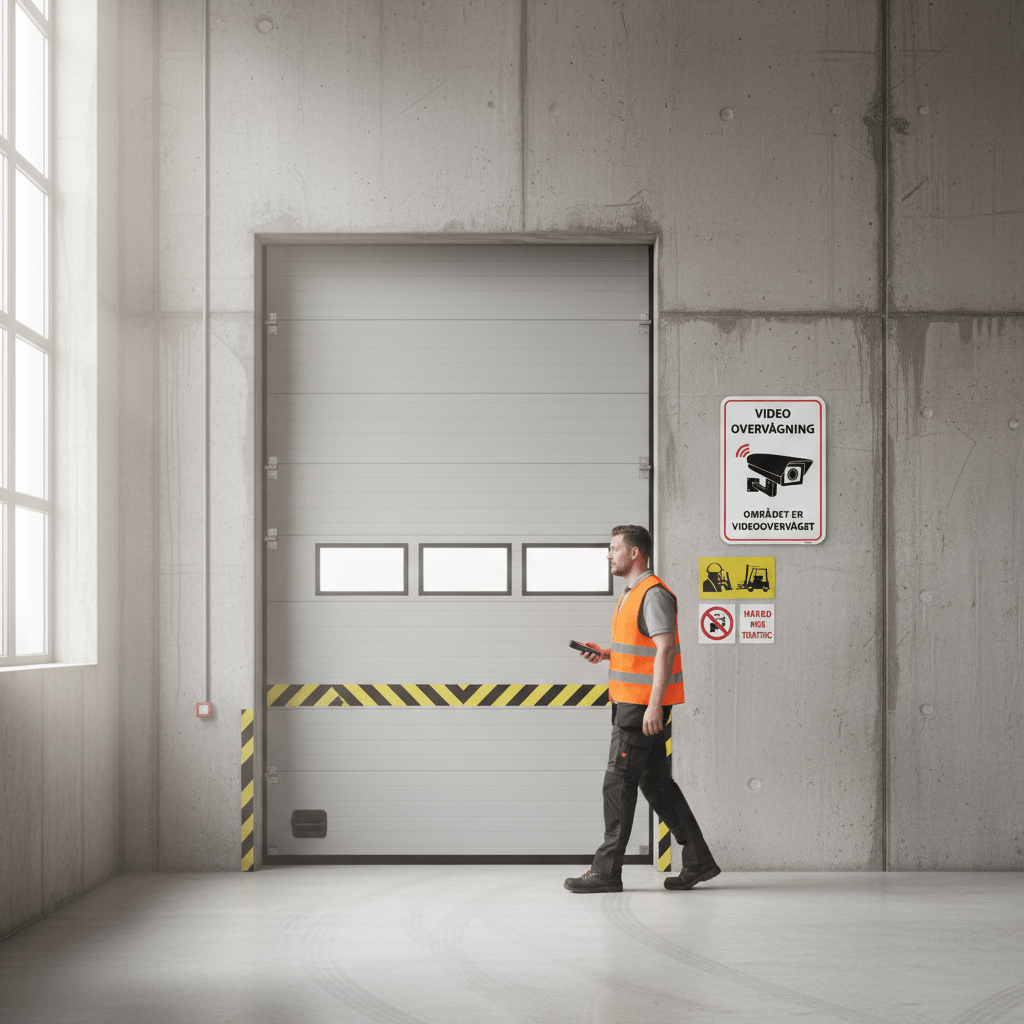 Video overvågning - Området er videoovervåget skilt - Billede 4