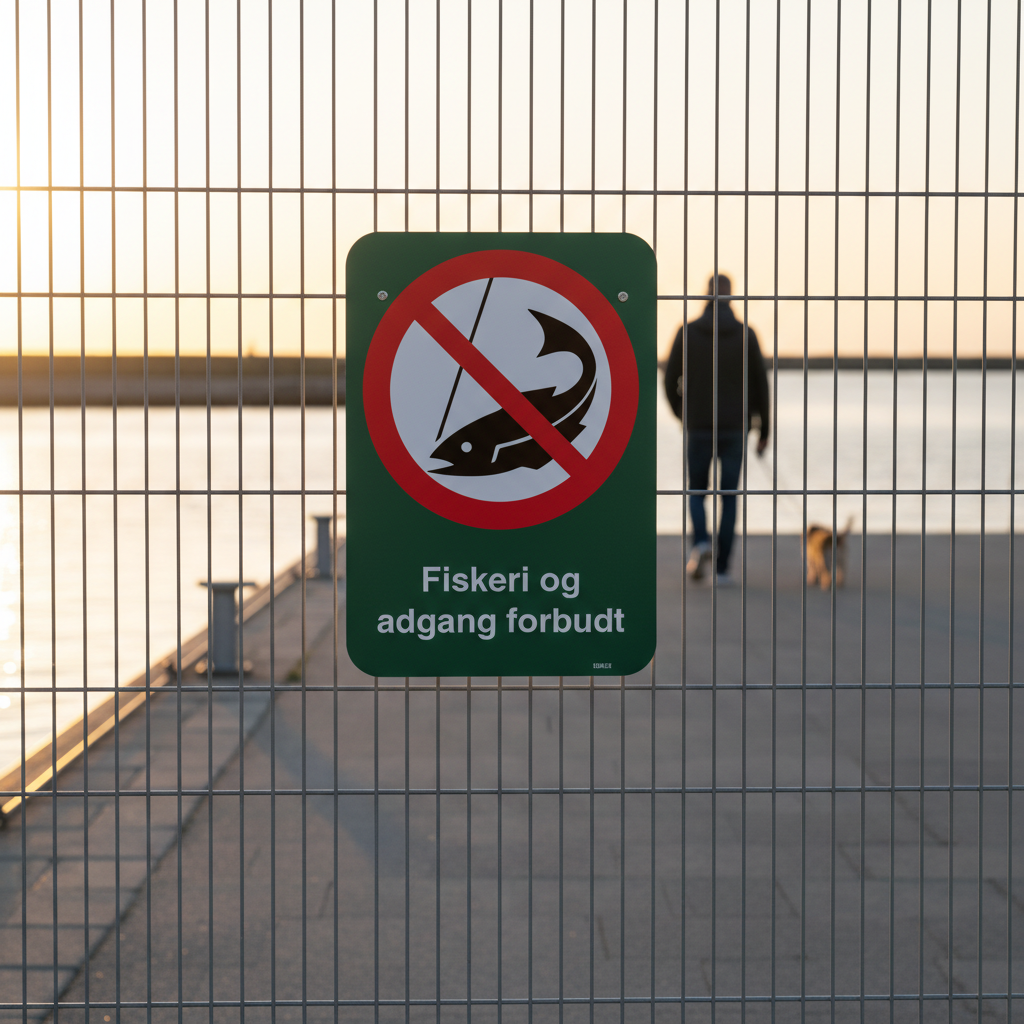 Fiskeri og adgang forbudt skilt - Billede 4