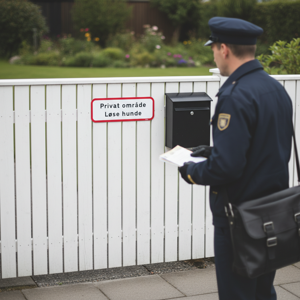 Privat Område Løse Hunde skilt - Billede 4