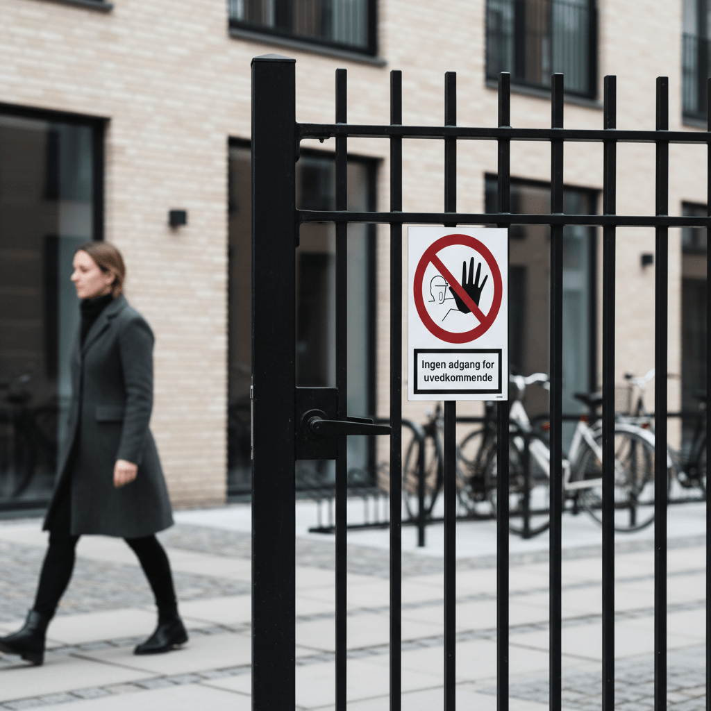 Ingen adgang for uvedkommende skilt - Billede 3