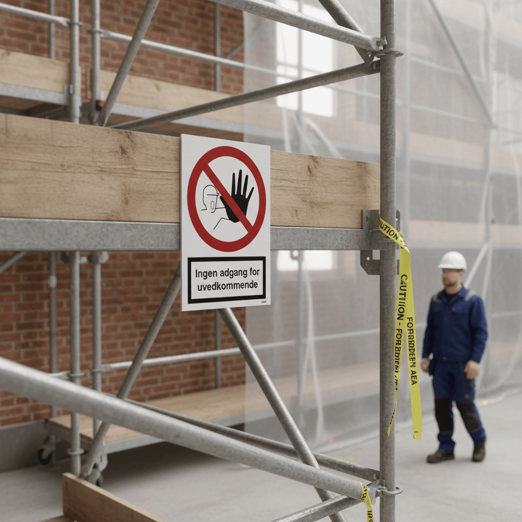 Ingen adgang for uvedkommende skilt - Billede 2