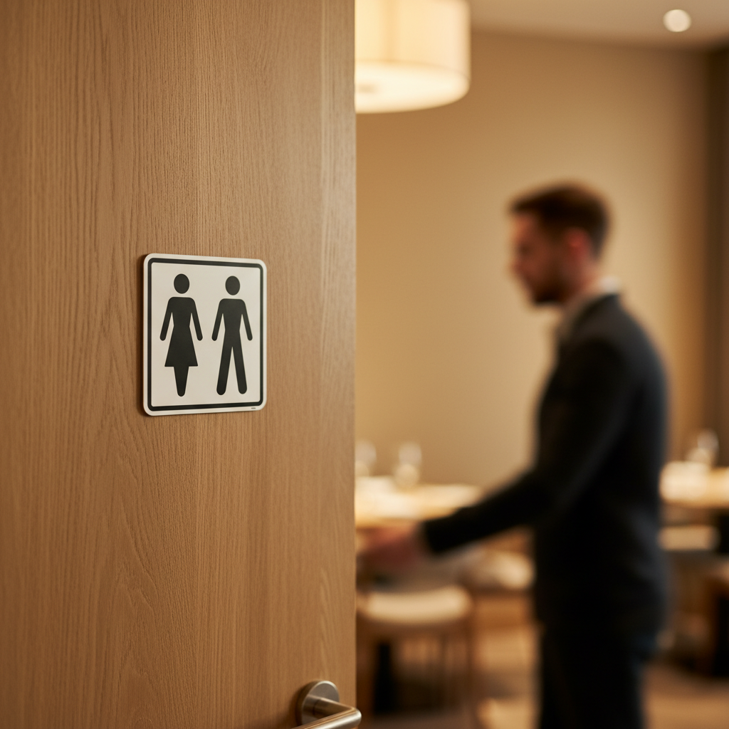 Toiletskilt - Dame herre piktogram - Billede 4