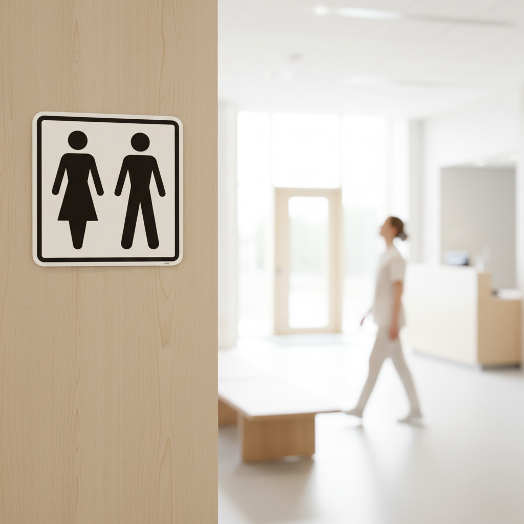 Toiletskilt - Dame herre piktogram - Billede 2