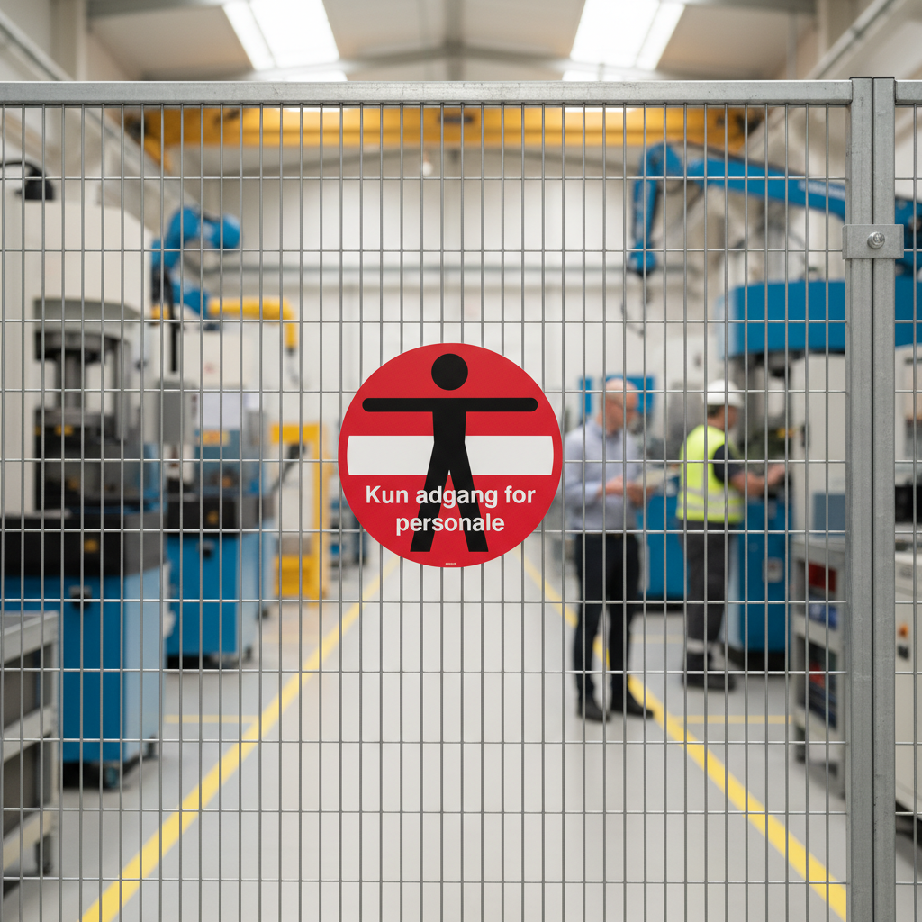 Person adgangforbudt kun adgang for personale skilt - Billede 4