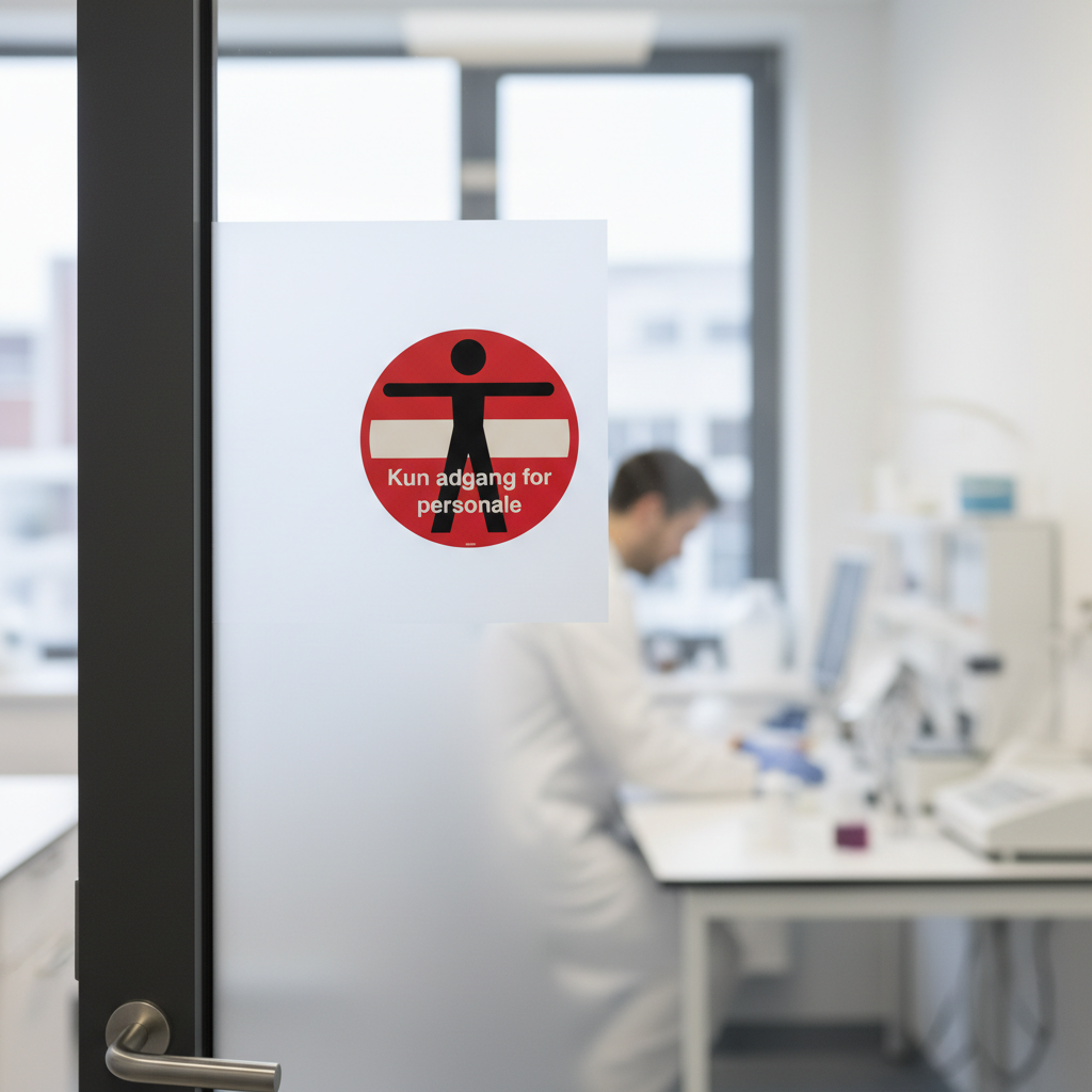 Person adgangforbudt kun adgang for personale skilt - Billede 3