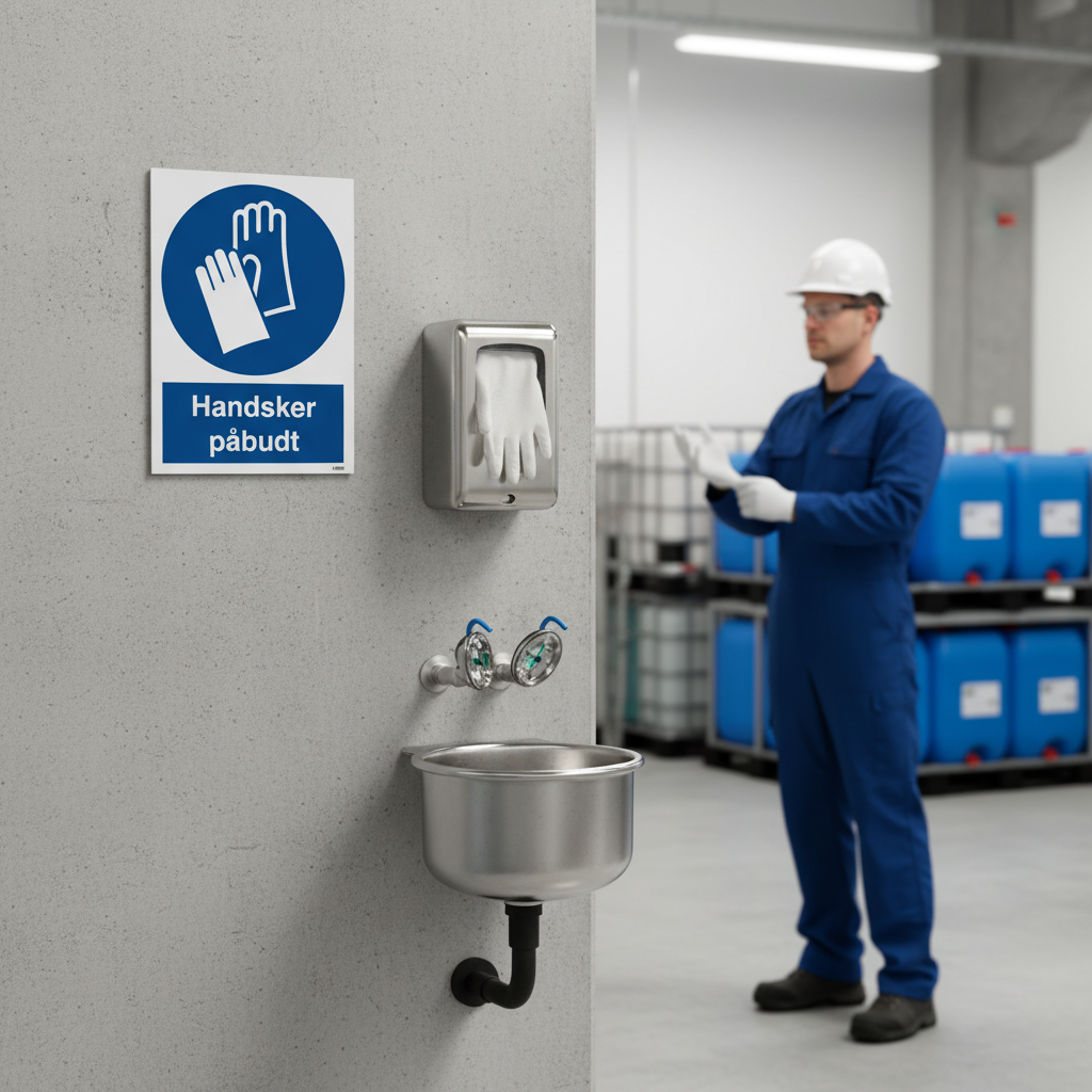 Handsker påbudt skilt - Billede 2