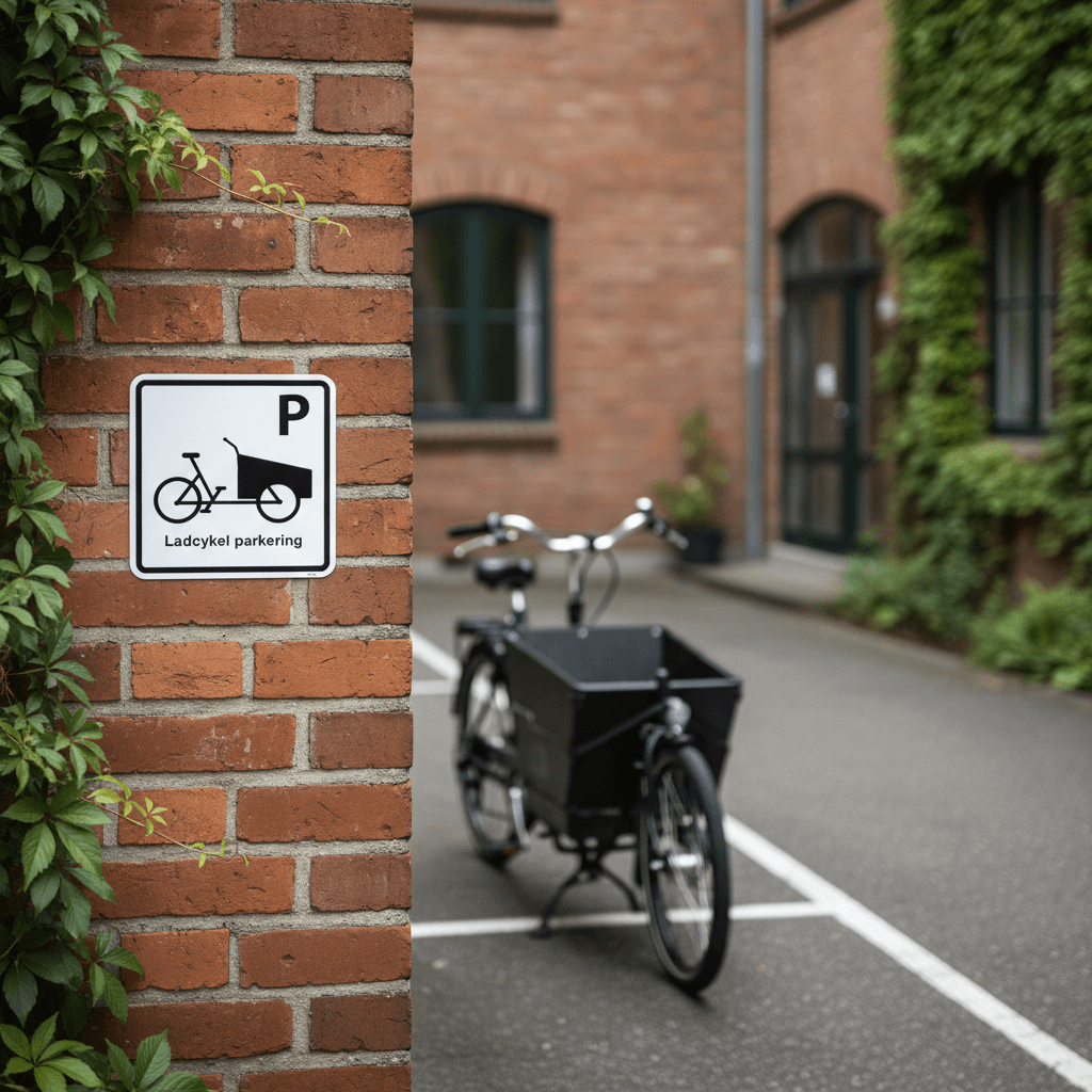 Ladcykel parkering skilt - Billede 5