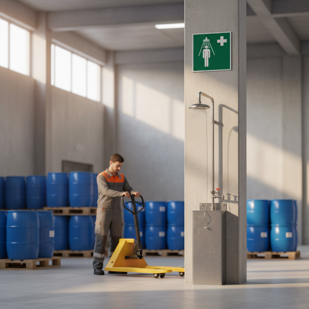 Nødbruser skilt ISO E012 - Billede 2