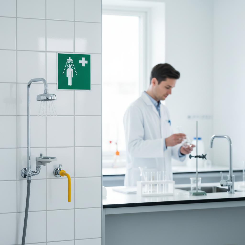 Nødbruser skilt ISO E012 - Billede 3