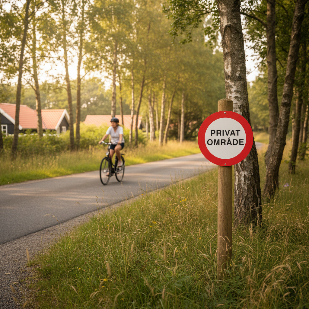 Privat område skilt - Billede 5