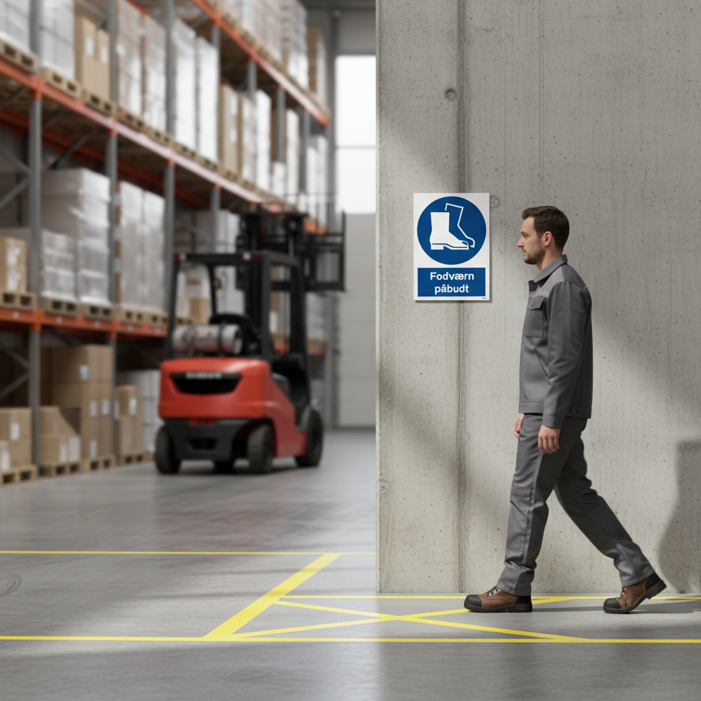 Fodværn påbudt skilt - Billede 4