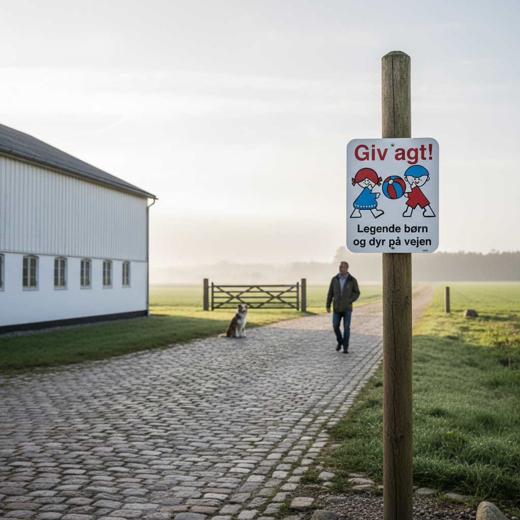 Giv agt legende børn og dyr på vejen Skilt - Billede 5