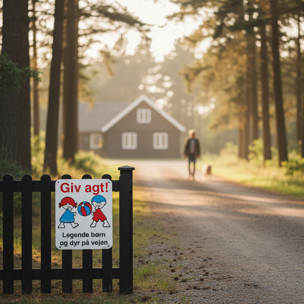 Giv agt legende børn og dyr på vejen Skilt - Billede 3