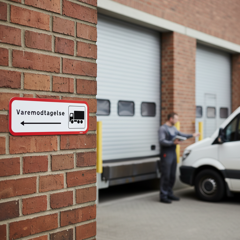 Varemodtagelse skilt - Billede 5