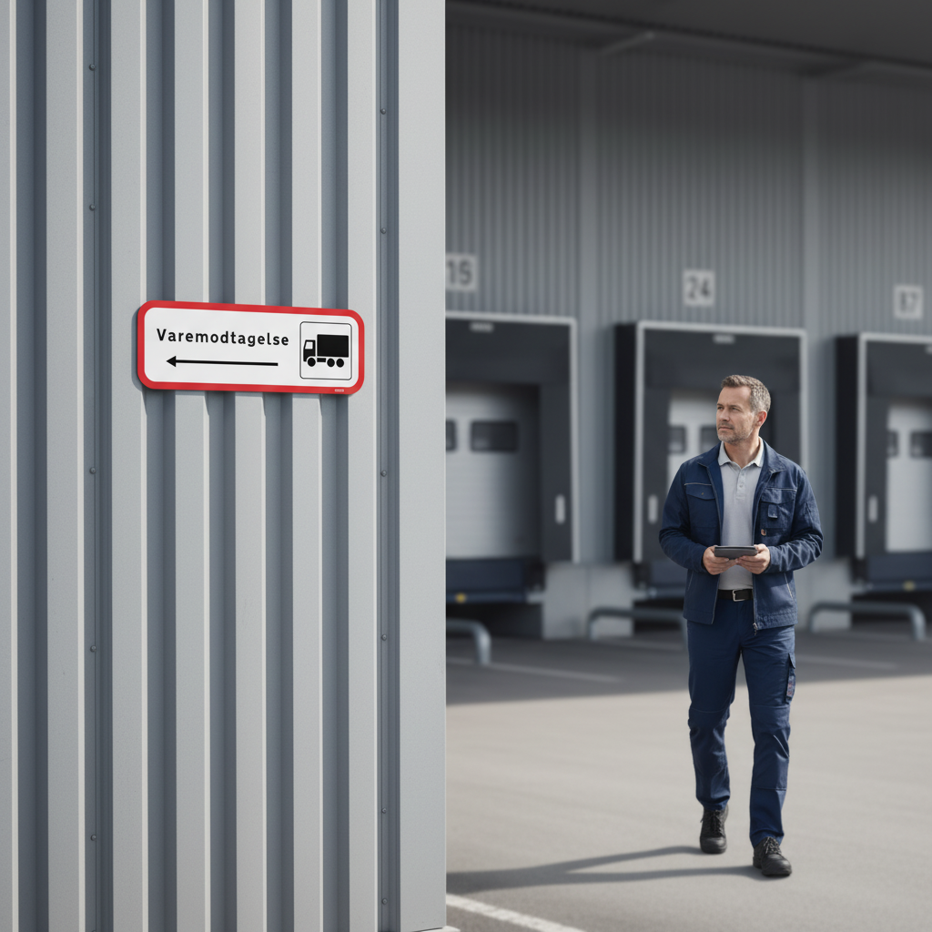 Varemodtagelse skilt - Billede 6