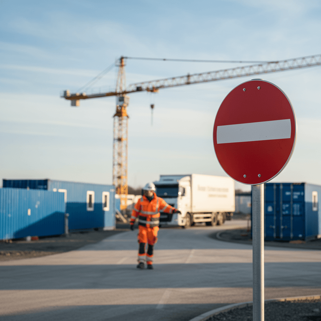 Indkørsel forbudt skilt - Billede 4