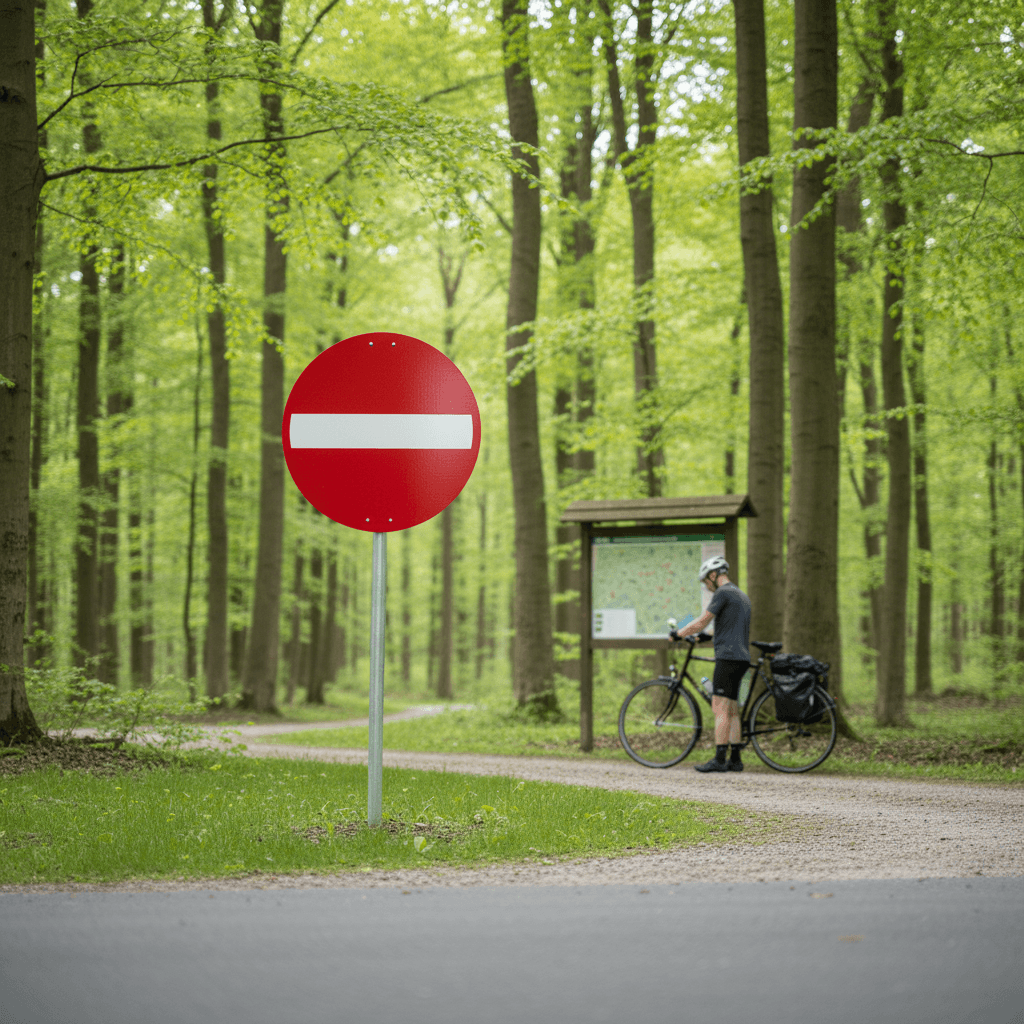 Indkørsel forbudt skilt - Billede 5