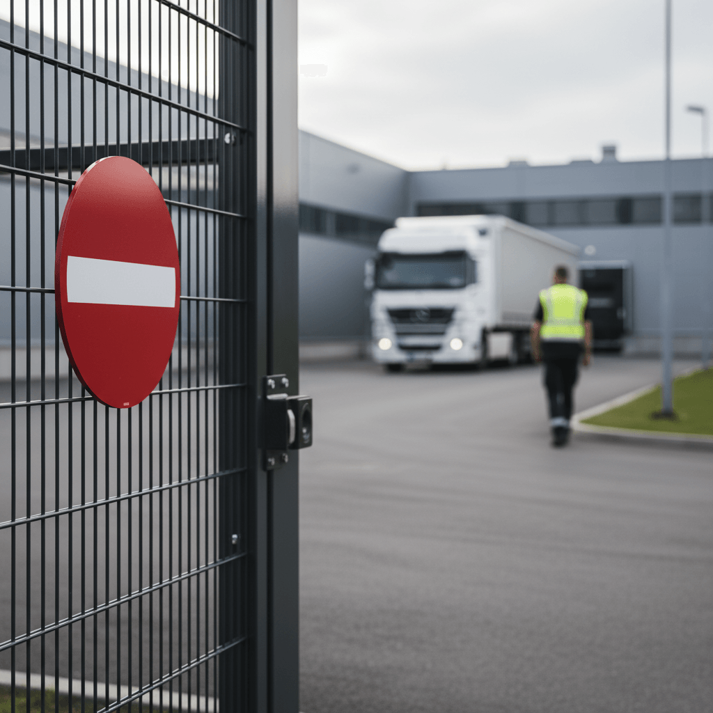 Indkørsel forbudt skilt - Billede 2