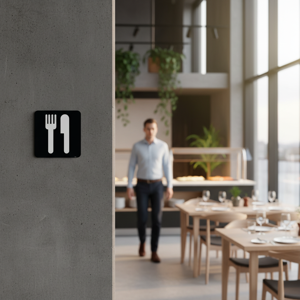 Mad piktogram - Restaurent Bestik skilt - Billede 4