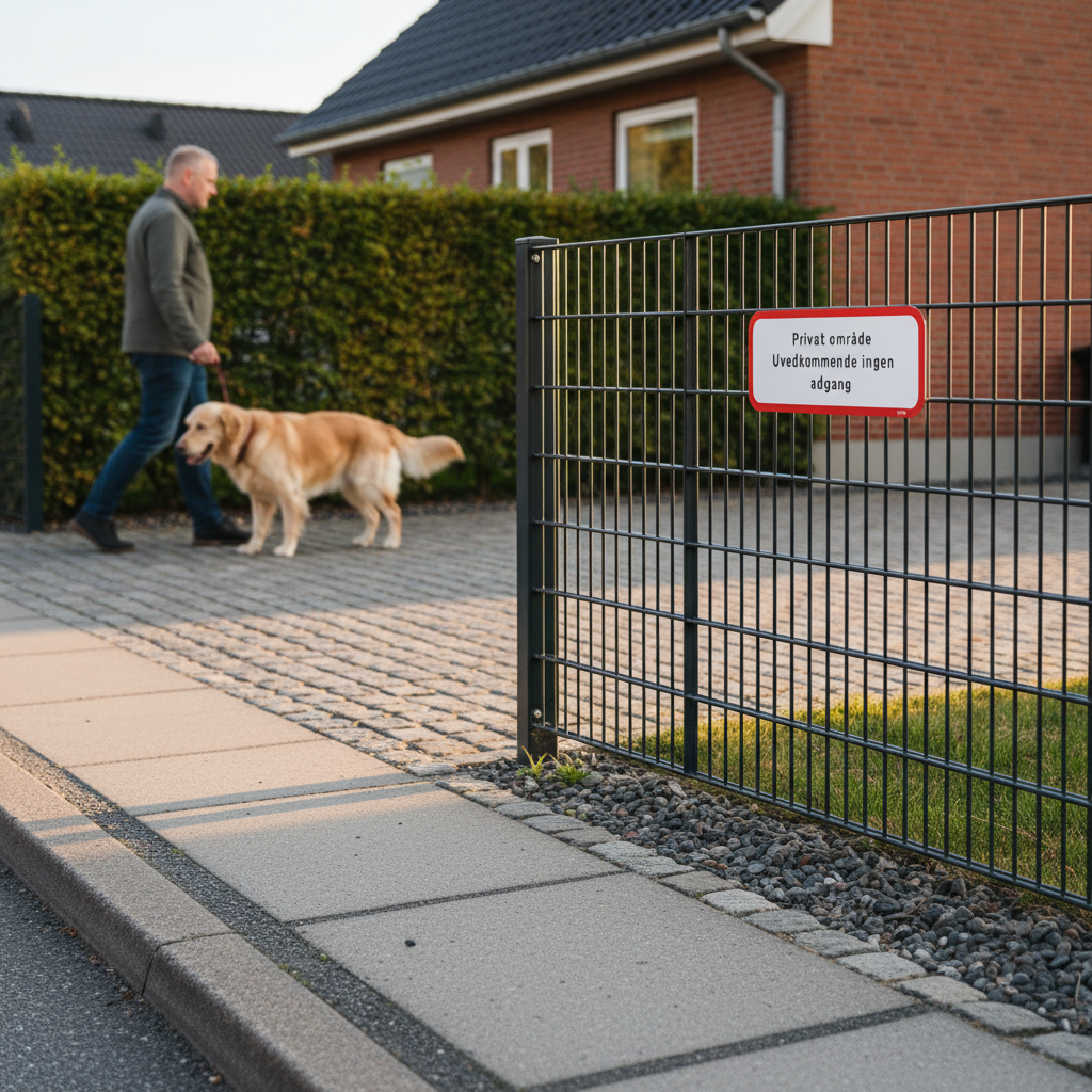 Privat område uvedkommende ingen adgang skilt - Billede 5