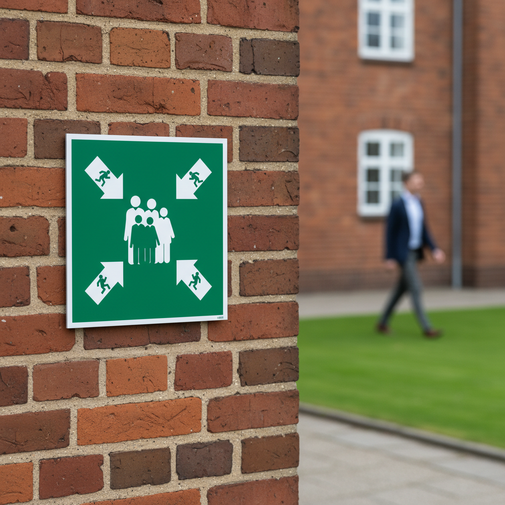 Samlingspunkt skilt - Billede 4