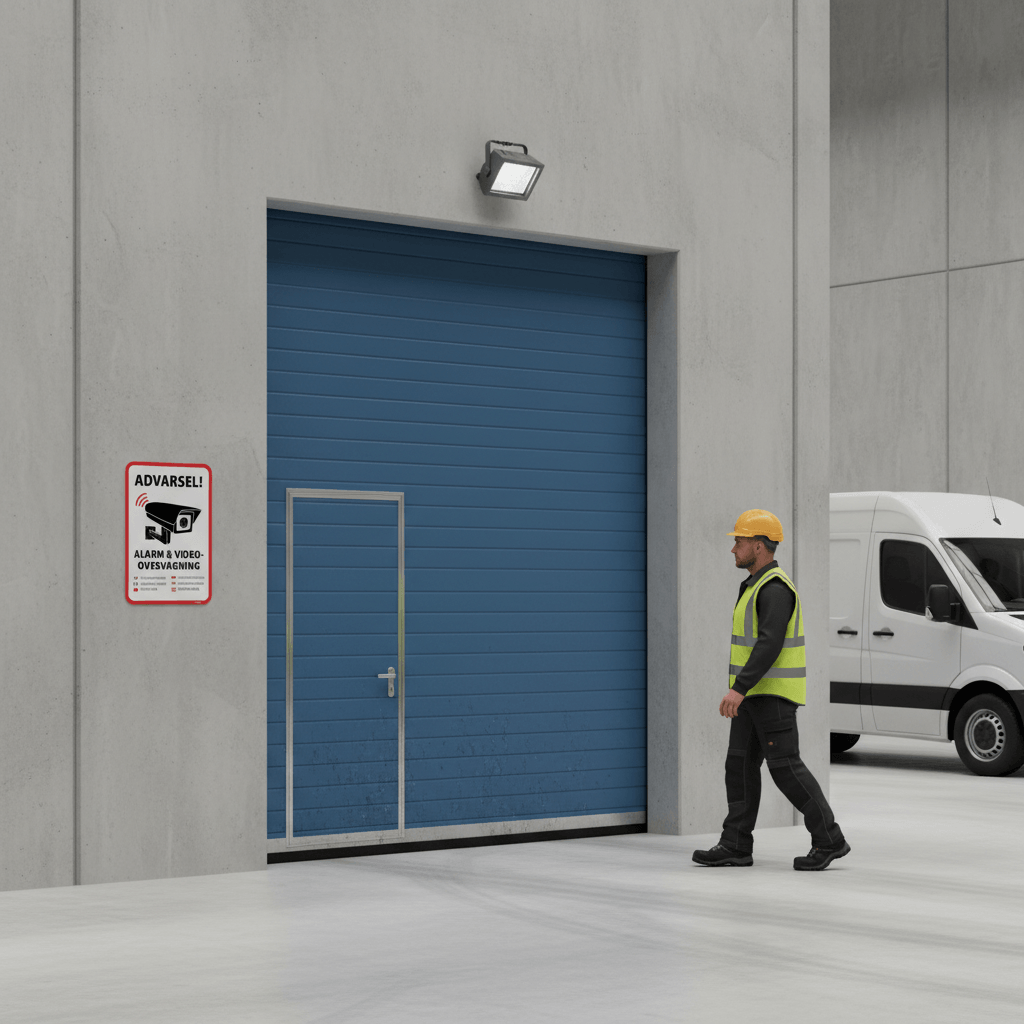 Advarsel! Alarm og videovervågning skilt på flere sprog - Billede 5