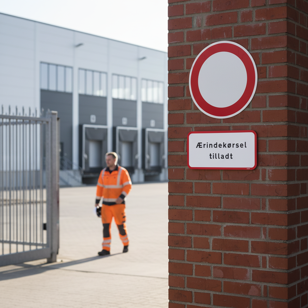 Ærindekørsel tilladt skilt - Billede 4