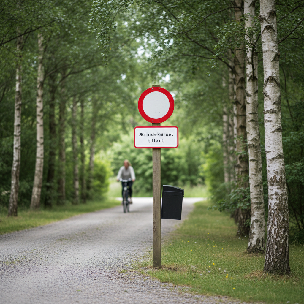 Ærindekørsel tilladt skilt - Billede 3