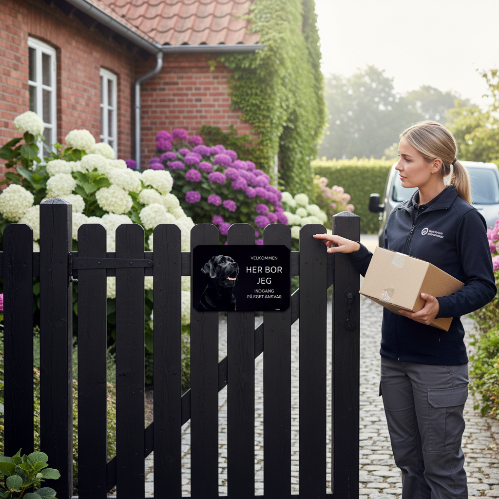 Her bor jeg Labrador retriever hundeskilt - Billede 5