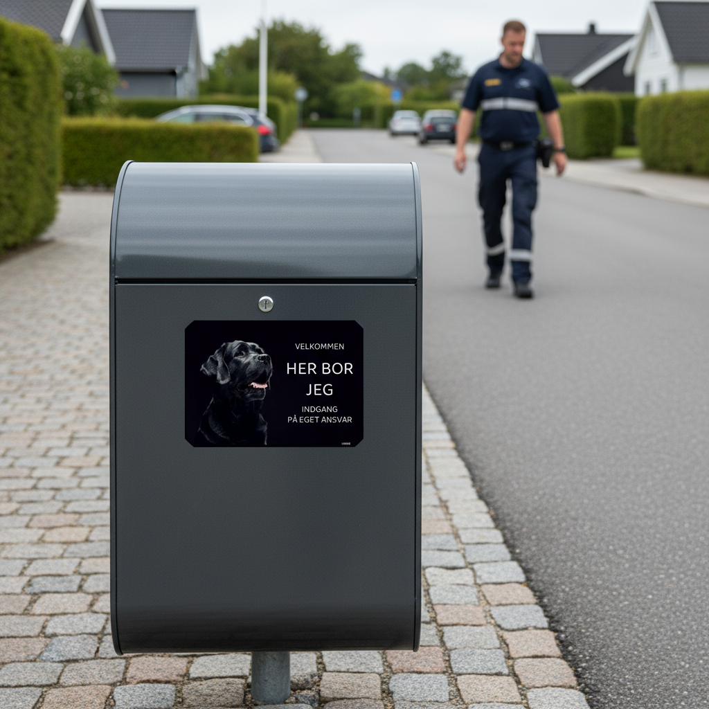 Her bor jeg Labrador retriever hundeskilt - Billede 4