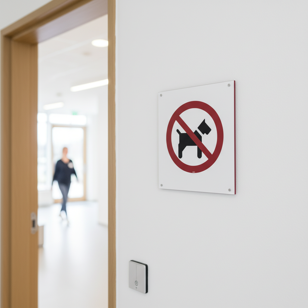 Hund forbudt skilt - Billede 2