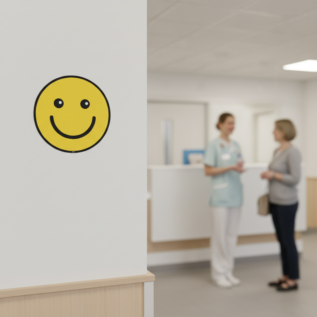 Glad Smiley Etiket - Billede 5