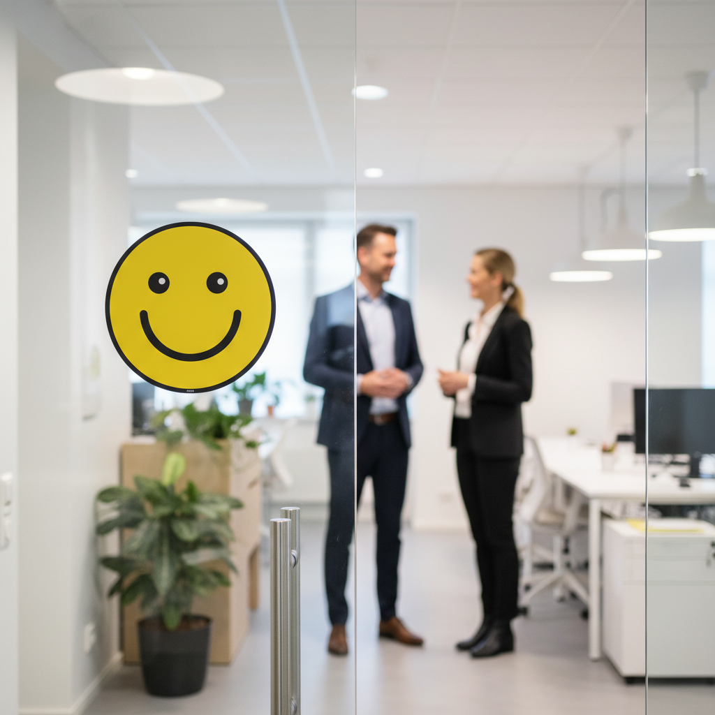 Glad Smiley Etiket - Billede 4