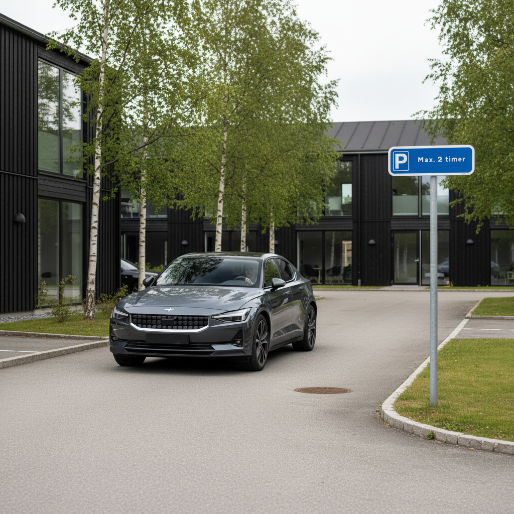 Max 2 timers parkering skilt - Billede 4