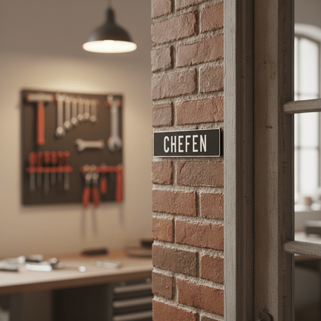 Nummerplade skilt med navn - sort - Billede 5