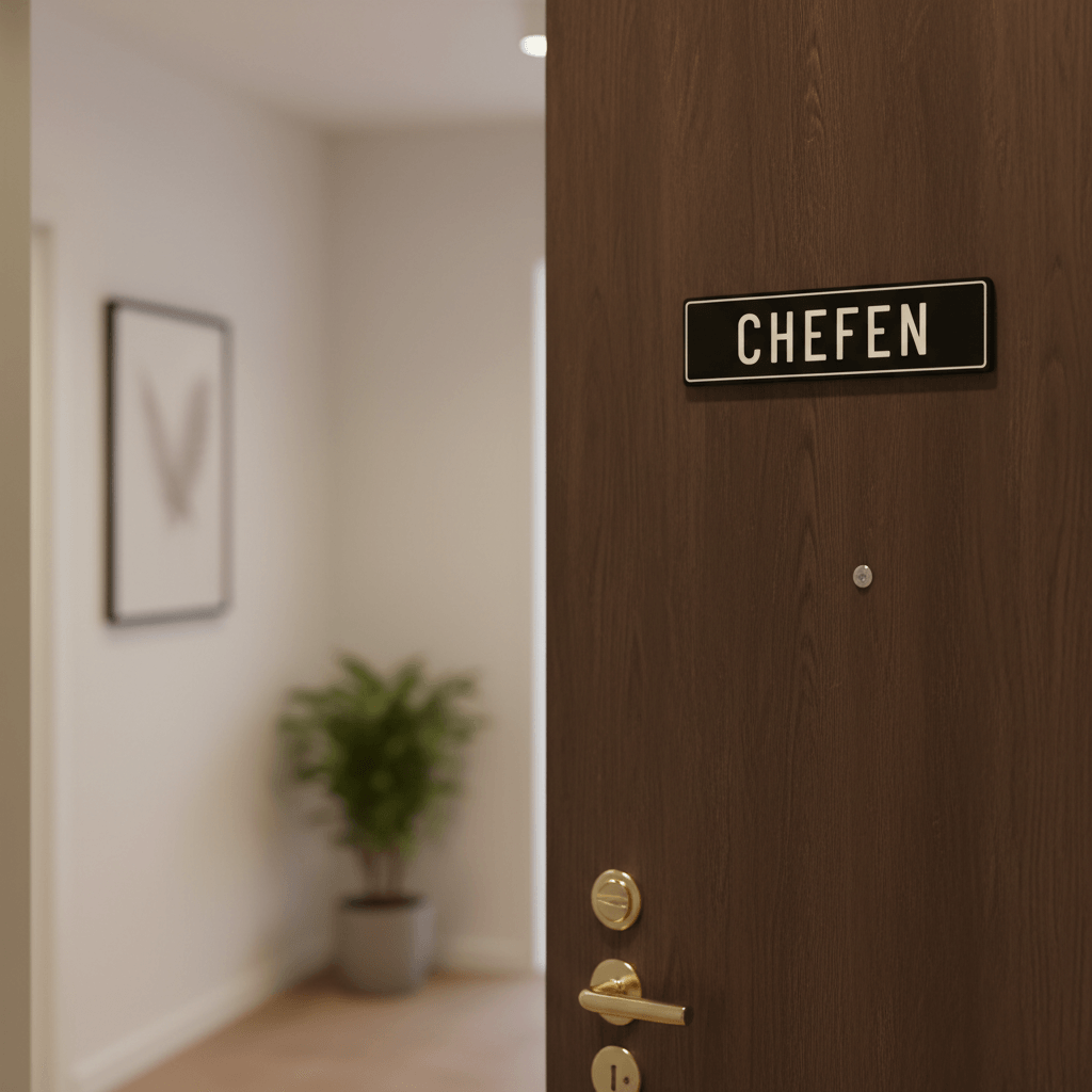 Nummerplade skilt med navn - sort - Billede 2