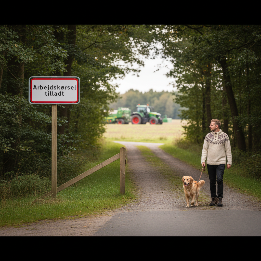 UC20,8 - Arbejdskørsel tilladt skilt - Billede 5